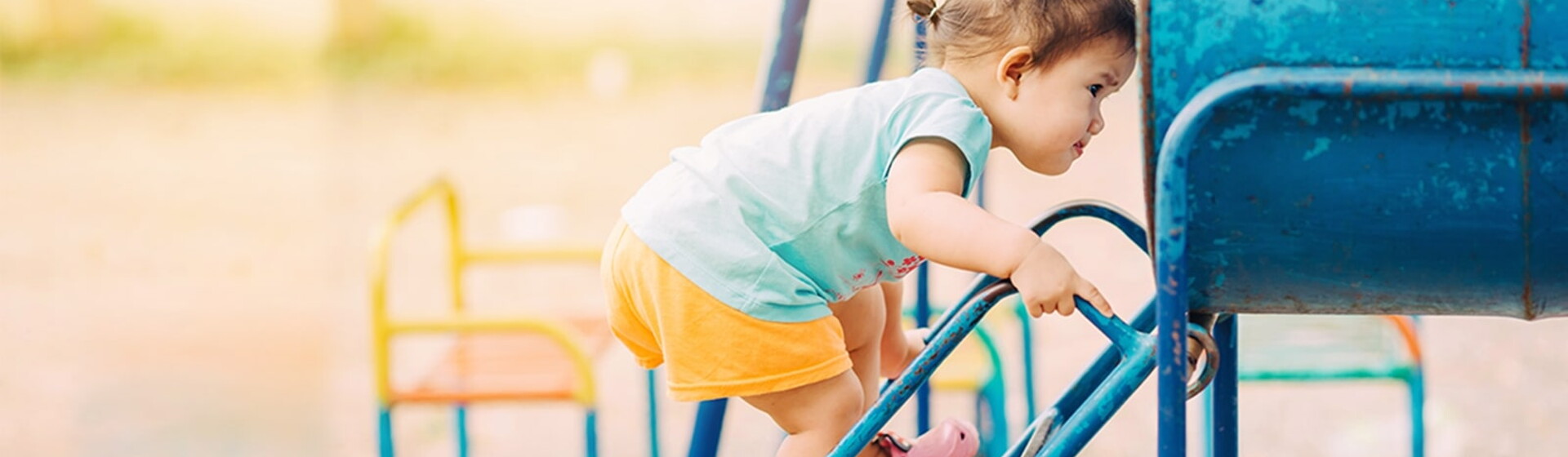 girl on a slide